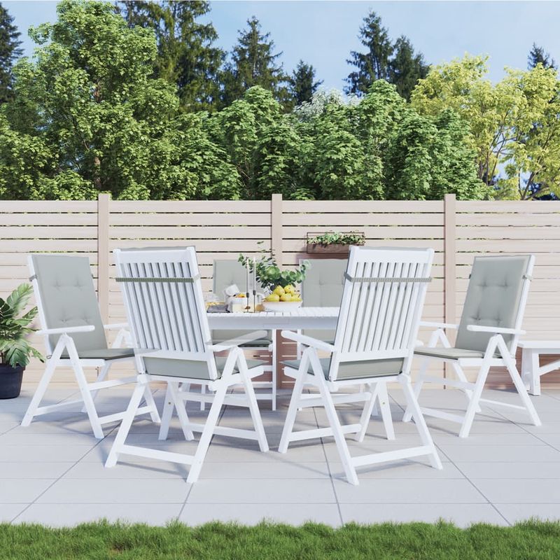 Casa si Gradina - Textile si covoare - Perne si pilote - Perne decorative - Perne scaun cu spatar inalt 6 buc. melanj gri 120x50x4cm textil, gri deschis melange - Infinity.ro