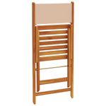 Casa si Gradina - Gradina si terasa - Mobilier exterior - Seturi mobila gradina - Set mobilier de gradina 5 piese textil bej/lemn masiv - Infinity.ro