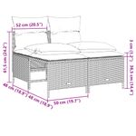 Casa si Gradina - Gradina si terasa - Mobilier exterior - Seturi mobila gradina - Set canapele de gradina cu perne, 5 piese, maro, poliratan - Infinity.ro