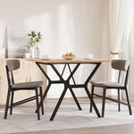 Casa si Gradina - Mobilier - Mese si birouri - Mese bucatarie si dining - Masa bucatarie, cadru Y, 90x90x75,5 cm lemn masiv pin si fonta - Infinity.ro