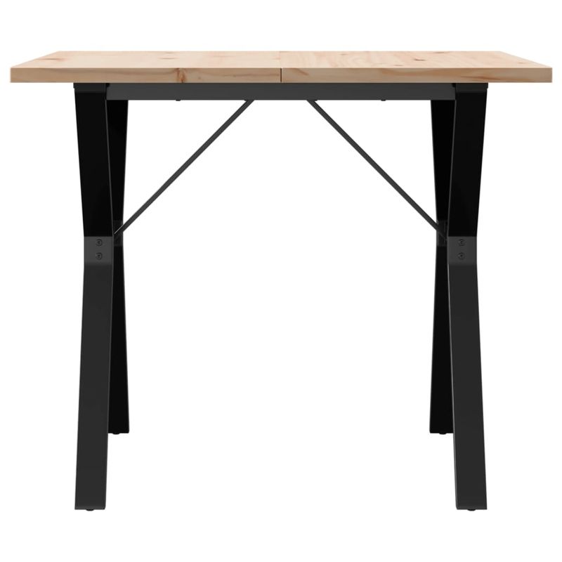 Casa si Gradina - Mobilier - Mese si birouri - Mese bucatarie si dining - Masa bucatarie, cadru Y, 90x90x75,5 cm lemn masiv pin si fonta - Infinity.ro