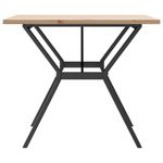 Casa si Gradina - Mobilier - Mese si birouri - Mese bucatarie si dining - Masa bucatarie, cadru Y, 90x90x75,5 cm lemn masiv pin si fonta - Infinity.ro