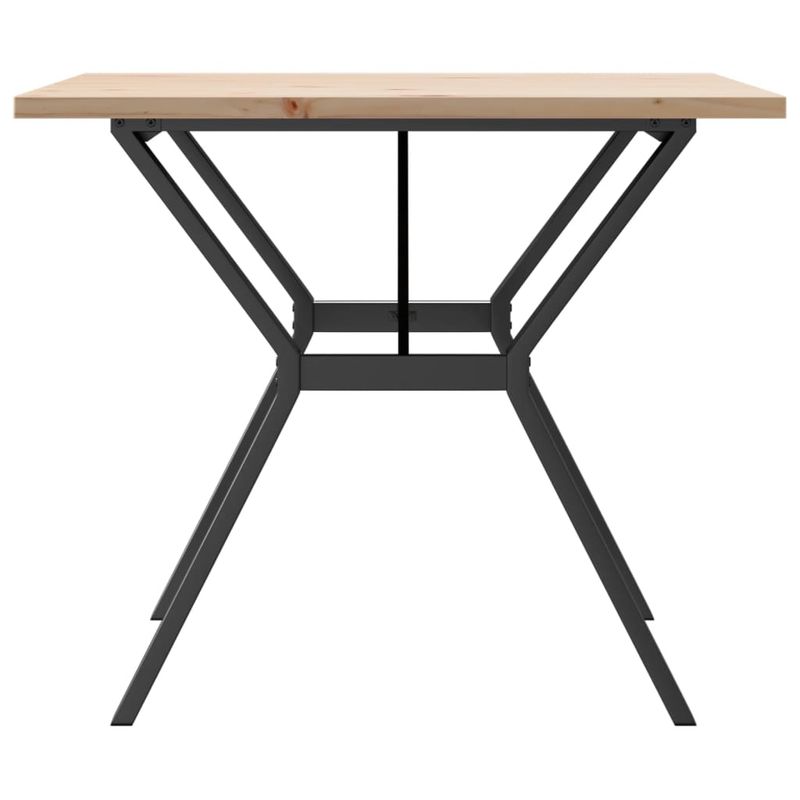 Casa si Gradina - Mobilier - Mese si birouri - Mese bucatarie si dining - Masa bucatarie, cadru Y, 90x90x75,5 cm lemn masiv pin si fonta - Infinity.ro