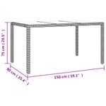 Casa si Gradina - Gradina si terasa - Mobilier exterior - Seturi mobila gradina - Set de masa pentru gradina, 7 piese, cu perne, bej, poliratan - Infinity.ro