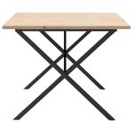 Casa si Gradina - Mobilier - Mese si birouri - Mese bucatarie si dining - Masa bucatarie, cadru X, 200x100x75,5cm lemn masiv pin si fonta - Infinity.ro