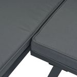 Casa si Gradina - Gradina si terasa - Mobilier exterior - Bancute de gradina - Banci de gradina cu perne 4 buc negru otel vopsit electrostatic - Infinity.ro