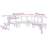Casa si Gradina - Gradina si terasa - Mobilier exterior - Bancute de gradina - Banci de gradina cu perne 4 buc negru otel vopsit electrostatic - Infinity.ro