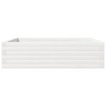 Casa si Gradina - Gradinarit si plante - Plante si ghivece - Ghivece si suporturi - Jardiniera de gradina, alb, 90x90x23 cm, lemn masiv de pin - Infinity.ro