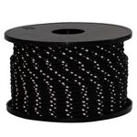 Sport si Outdoor - Camping - Accesorii corturi - Funie pentru cort cu benzi reflectorizante și chei, 50 m, 5 mm, negru - Infinity.ro