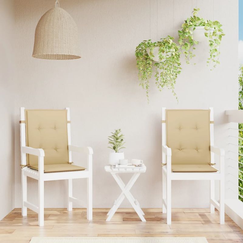 Casa si Gradina - Textile si covoare - Perne si pilote - Perne decorative - Perne scaun cu spatar mic, 2 buc. melanj bej 100x50x4 cm textil - Infinity.ro