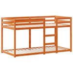 Casa si Gradina - Mobilier - Paturi si accesorii - Paturi - Pat supraetajat cu acoperis maro ceruit 90x200cm lemn masiv pin - Infinity.ro
