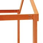 Casa si Gradina - Mobilier - Paturi si accesorii - Paturi - Pat supraetajat cu acoperis maro ceruit 90x200cm lemn masiv pin - Infinity.ro
