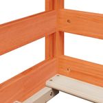 Casa si Gradina - Mobilier - Paturi si accesorii - Paturi - Acoperis pat de copii, maro ceruit, 100x200 cm, lemn masiv pin - Infinity.ro