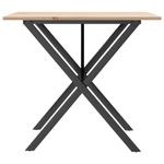 Casa si Gradina - Mobilier - Mese si birouri - Mese bucatarie si dining - Masa de bucatarie, cadru X, 80x80x75 cm lemn masiv pin si fonta - Infinity.ro