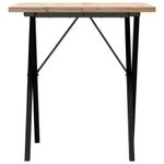 Casa si Gradina - Mobilier - Mese si birouri - Mese bucatarie si dining - Masa bucatarie, cadru X, 70x70x75,5 cm lemn masiv pin si fonta - Infinity.ro