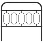 Casa si Gradina - Mobilier - Paturi si accesorii - Accesorii paturi - Tablie de pat metalica, negru, 107 cm - Infinity.ro