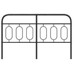 Casa si Gradina - Mobilier - Paturi si accesorii - Accesorii paturi - Tablie de pat metalica, negru, 150 cm - Infinity.ro