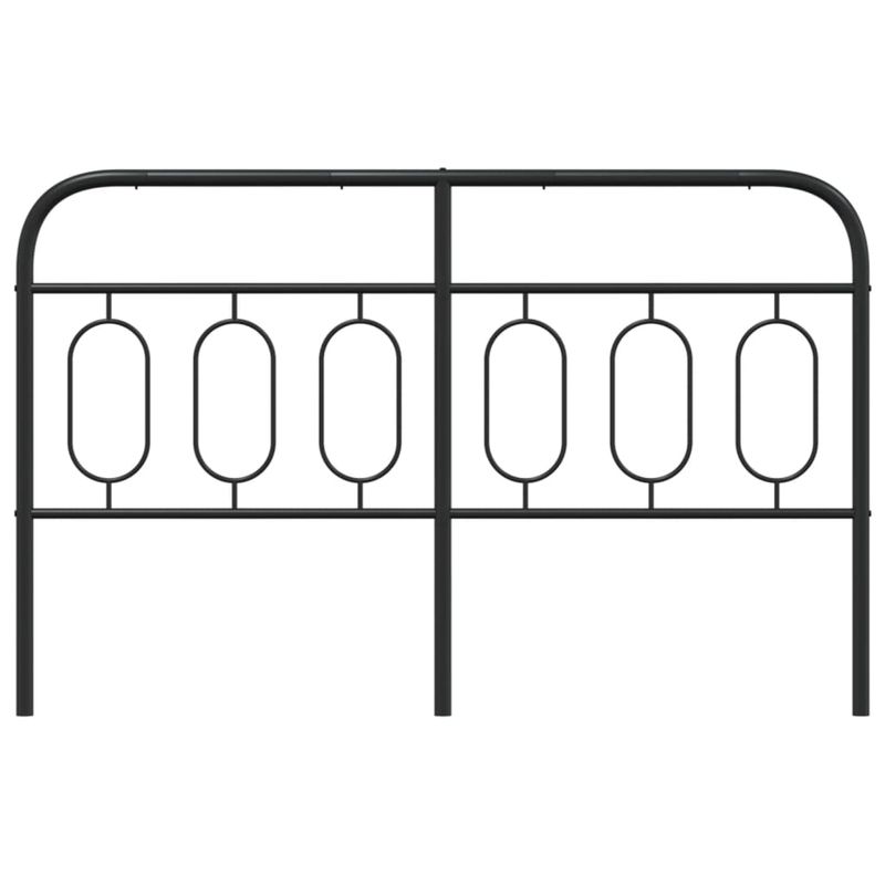 Casa si Gradina - Mobilier - Paturi si accesorii - Accesorii paturi - Tablie de pat metalica, negru, 150 cm - Infinity.ro