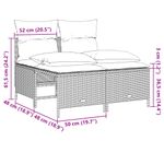 Casa si Gradina - Gradina si terasa - Mobilier exterior - Seturi mobila gradina - Set canapea de gradina cu perne, 5 piese, gri, poliratan - Infinity.ro