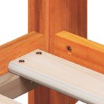 Casa si Gradina - Mobilier - Paturi si accesorii - Paturi - Pat inalt cu acoperis, maro ceruit, 75x190 cm, lemn masiv pin - Infinity.ro