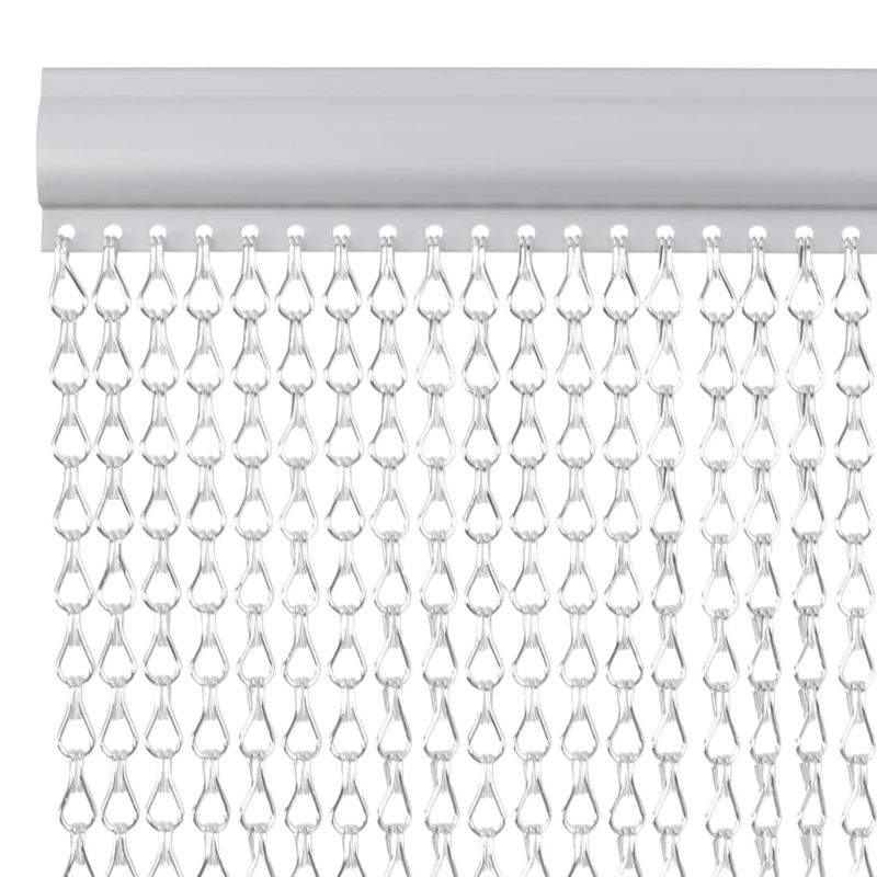 Casa si Gradina - Textile si covoare - Rulouri si jaluzele - Paravan de usa cu lant, 56x202 cm, aluminiu - Infinity.ro