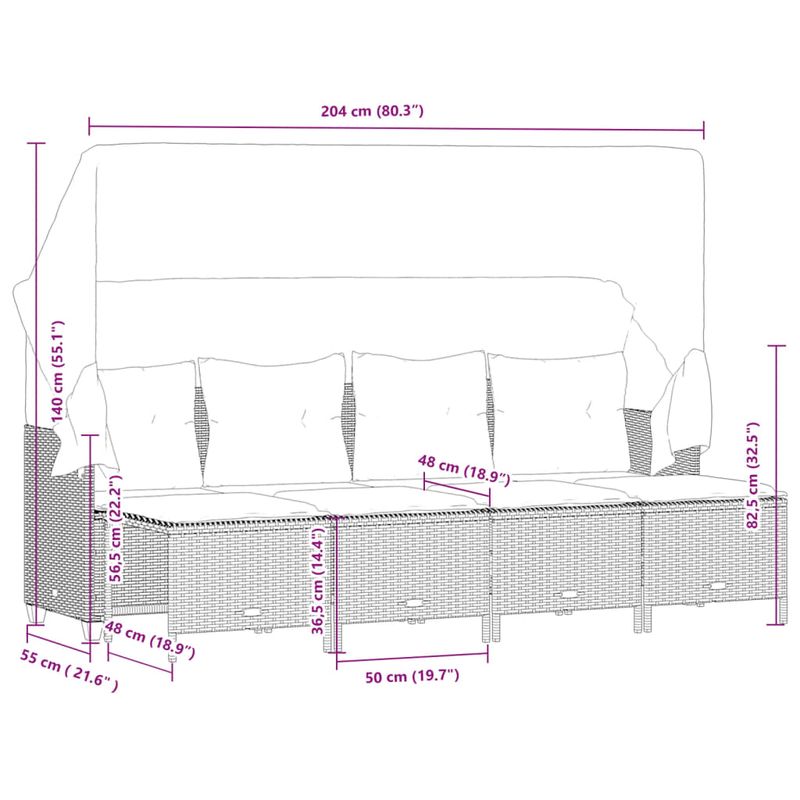 Casa si Gradina - Gradina si terasa - Mobilier exterior - Seturi mobila gradina - Set canapele de gradina cu perne, 5 piese, maro, poliratan - Infinity.ro
