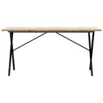 Casa si Gradina - Mobilier - Mese si birouri - Mese bucatarie si dining - Masa bucatarie, cadru X, 160x80x75,5 cm lemn masiv pin si fonta - Infinity.ro