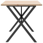 Casa si Gradina - Mobilier - Mese si birouri - Mese bucatarie si dining - Masa bucatarie, cadru X, 160x80x75,5 cm lemn masiv pin si fonta - Infinity.ro