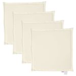 Casa si Gradina - Textile si covoare - Perne si pilote - Perne decorative - Perna scaun de gradina, 4 buc., crem, 45x45x2 cm, patrat - Infinity.ro