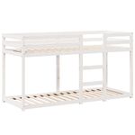 Casa si Gradina - Mobilier - Paturi si accesorii - Paturi - Pat supraetajat cu acoperis, alb, 80x200 cm, lemn masiv de pin - Infinity.ro