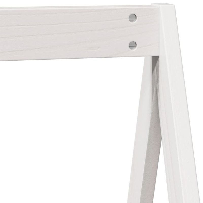 Casa si Gradina - Mobilier - Paturi si accesorii - Paturi - Pat supraetajat cu acoperis, alb, 80x200 cm, lemn masiv de pin - Infinity.ro