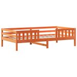 Casa si Gradina - Mobilier - Paturi si accesorii - Paturi - Cadru de pat cu acoperis maro ceruit 100x200 cm lemn masiv pin - Infinity.ro