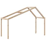 Casa si Gradina - Mobilier - Paturi si accesorii - Paturi - Pat supraetajat cu acoperis, alb, 75x190 cm, lemn masiv de pin - Infinity.ro