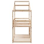 Casa si Gradina - Mobilier - Paturi si accesorii - Paturi - Pat supraetajat cu acoperis, alb, 75x190 cm, lemn masiv de pin - Infinity.ro