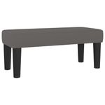 Casa si Gradina - Mobilier - Paturi si accesorii - Paturi - Pat box spring cu saltea, gri, 120x200 cm, piele ecologica - Infinity.ro