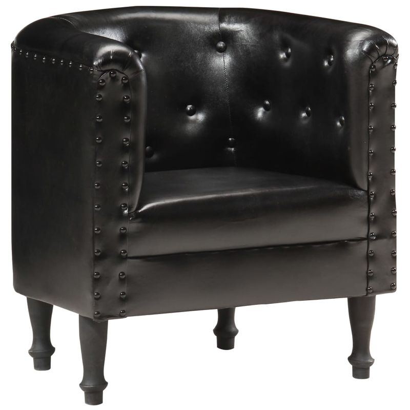 Casa si Gradina - Mobilier - Scaune si fotolii - Fotolii - Fotoliu, negru, piele naturala - Infinity.ro