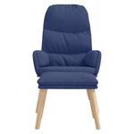 Casa si Gradina - Mobilier - Scaune si fotolii - Fotolii - Fotoliu de relaxare cu taburet, albastru, textil - Infinity.ro