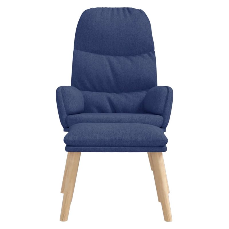 Casa si Gradina - Mobilier - Scaune si fotolii - Fotolii - Fotoliu de relaxare cu taburet, albastru, textil - Infinity.ro