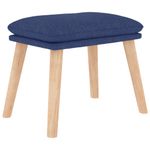 Casa si Gradina - Mobilier - Scaune si fotolii - Fotolii - Fotoliu de relaxare cu taburet, albastru, textil - Infinity.ro