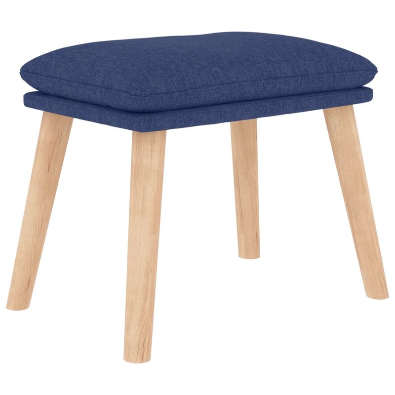 Casa si Gradina - Mobilier - Scaune si fotolii - Fotolii - Fotoliu de relaxare cu taburet, albastru, textil - Infinity.ro