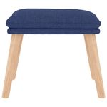 Casa si Gradina - Mobilier - Scaune si fotolii - Fotolii - Fotoliu de relaxare cu taburet, albastru, textil - Infinity.ro