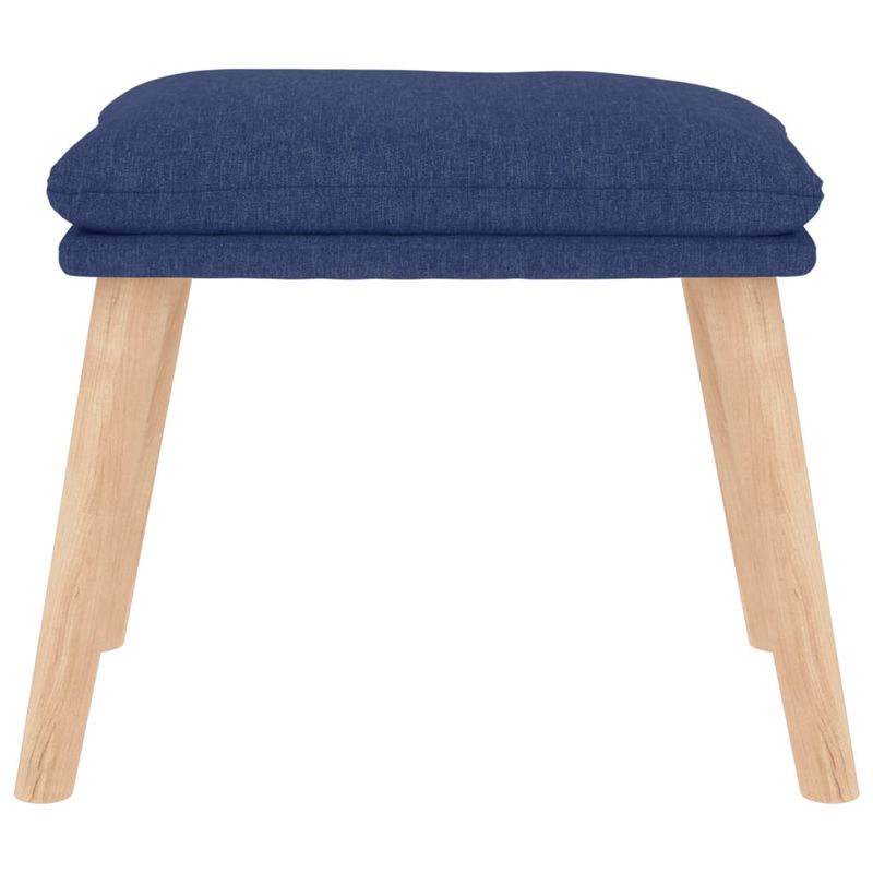 Casa si Gradina - Mobilier - Scaune si fotolii - Fotolii - Fotoliu de relaxare cu taburet, albastru, textil - Infinity.ro