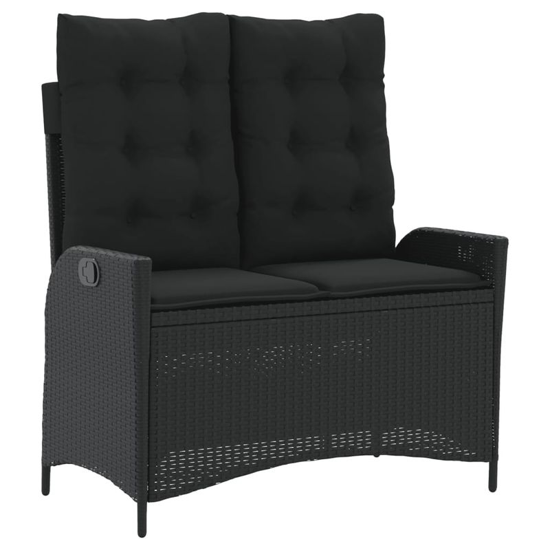 Casa si Gradina - Gradina si terasa - Mobilier exterior - Seturi mobila gradina - Set mobilier de gradina cu perne, 4 piese, negru, poliratan - Infinity.ro