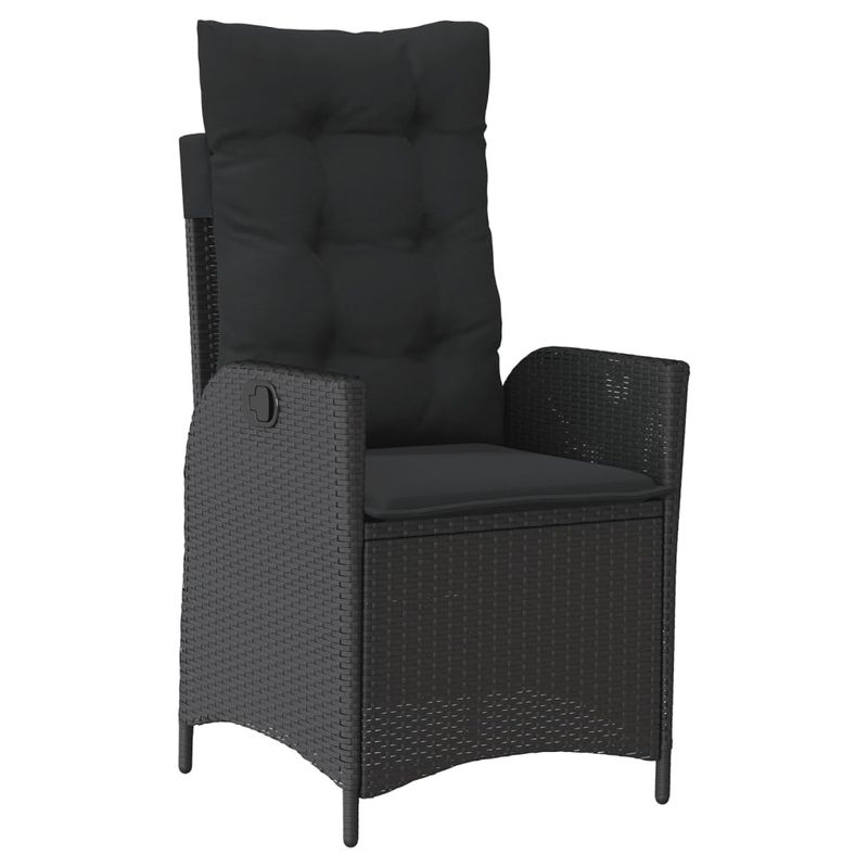 Casa si Gradina - Gradina si terasa - Mobilier exterior - Seturi mobila gradina - Set mobilier de gradina cu perne, 4 piese, negru, poliratan - Infinity.ro