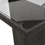 Casa si Gradina - Gradina si terasa - Mobilier exterior - Seturi mobila gradina - Set mobilier de gradina cu perne, 7 piese, negru, poliratan - Infinity.ro