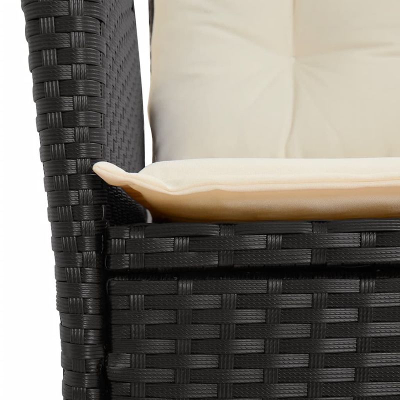 Casa si Gradina - Gradina si terasa - Mobilier exterior - Seturi mobila gradina - Set mobilier de gradina cu perne, 7 piese, negru, poliratan - Infinity.ro