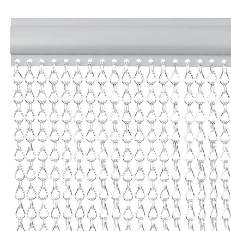 Casa si Gradina - Textile si covoare - Rulouri si jaluzele - Paravan de usa cu lant, 80x201 cm, aluminiu - Infinity.ro