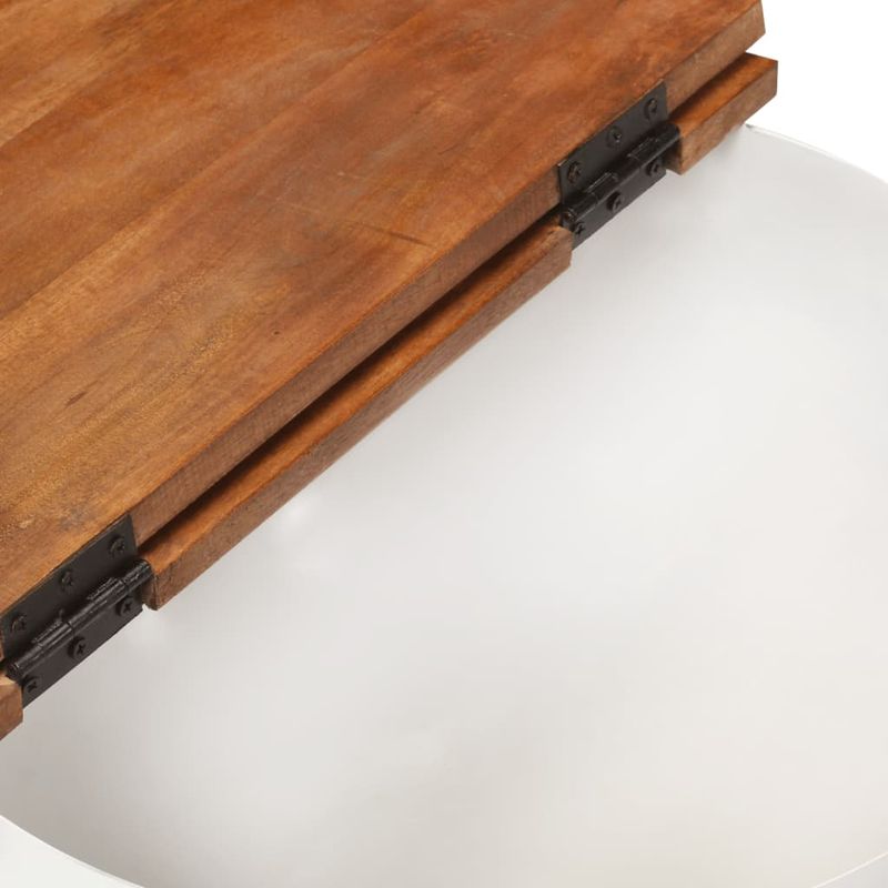 Casa si Gradina - Mobilier - Mese si birouri - Masute de cafea - Masuta de cafea, alb, 50x27 cm, lemn masiv reciclat - Infinity.ro