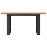 Casa si Gradina - Mobilier - Mese si birouri - Masute de cafea - Masa de cafea, cadru O, 80x50x40,5 cm, lemn masiv pin si fonta - Infinity.ro