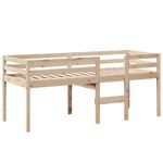 Casa si Gradina - Mobilier - Paturi si accesorii - Paturi - Pat inalt cu acoperis, 75x190 cm, lemn masiv de pin - Infinity.ro